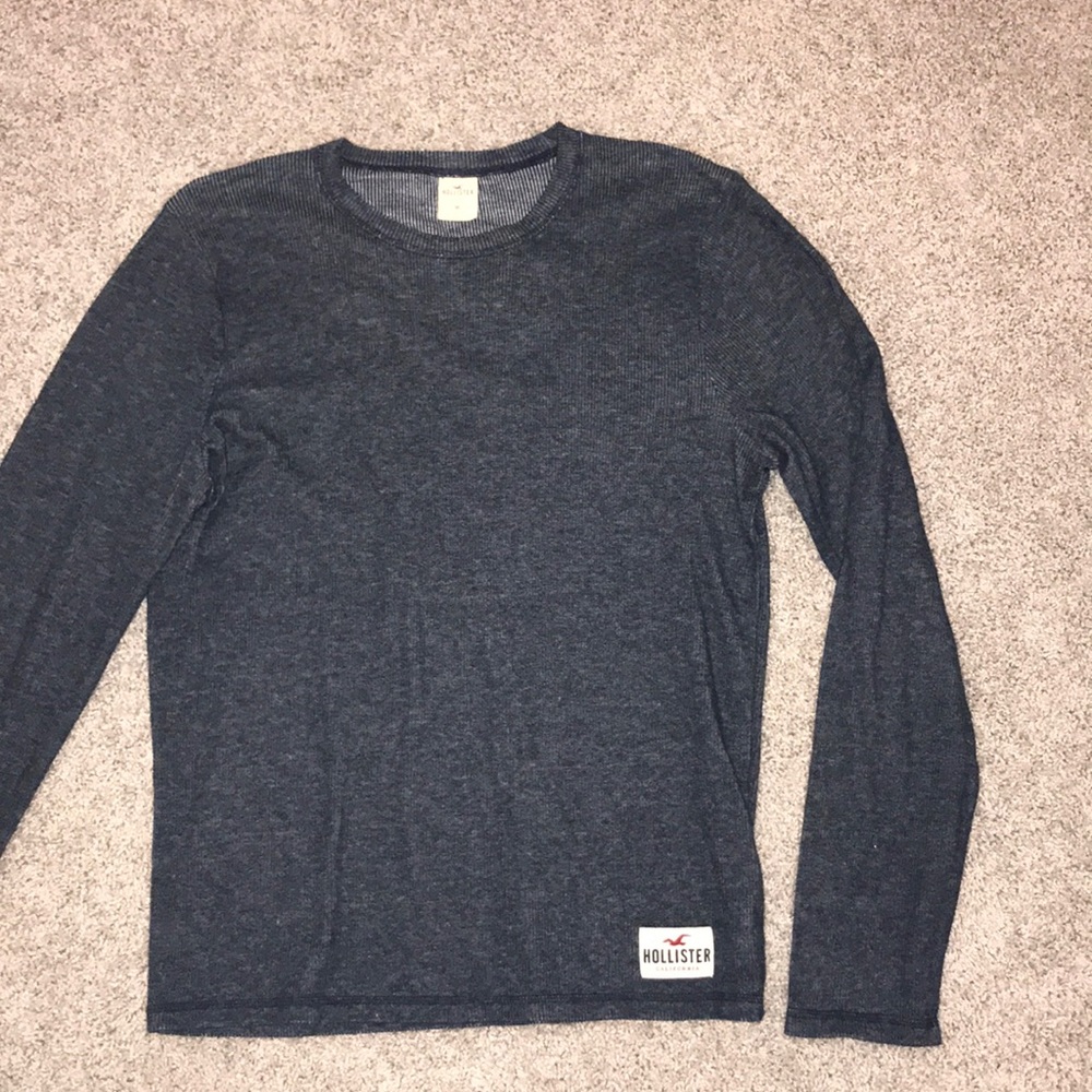 MENS Hollister navy long sleeve Medium